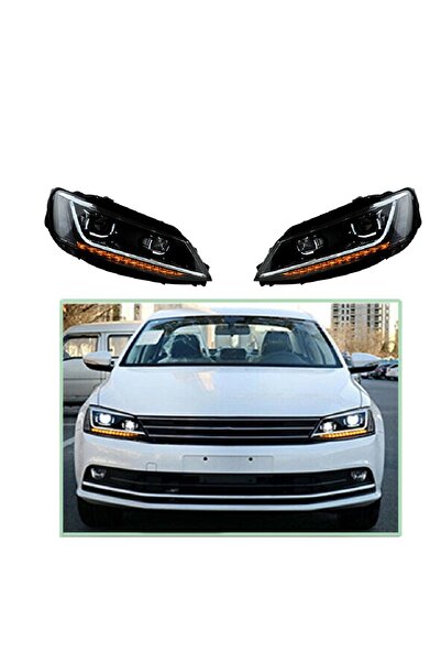 X POWER TUNİNG VOLKSVAGEN JETTA 2011-2017 MK6 PASSAT B8 DİZAYN LEDLİ ÖN FAR