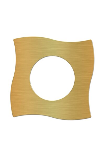 OEM Ramă decorativă pentru întrerupător din ABS, 13x13 cm, auriu periat, auto...