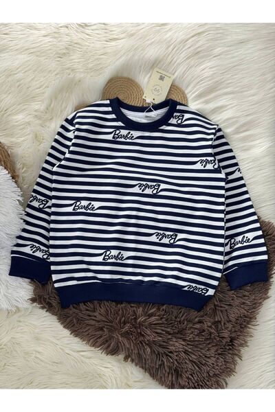 babymoon kids Κοριτσίστικο εφηβικό φούτερ με ριγέ σχέδιο