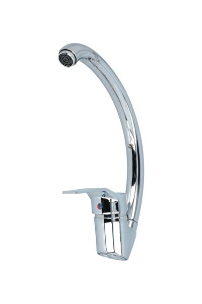 Dime Hassle-Free Chrome Plated Brass Deck-Mounted Kitchen Faucet