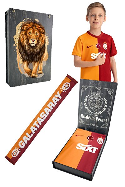 Galatasaray Orijinal Lisanslı 23-24 Sezonu Sarı Kırmızı 5 Yıldızlı Çocuk Form...