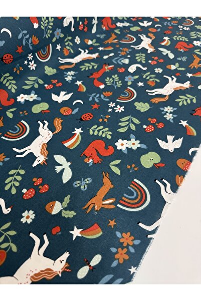 Niks Home 100% памучна поплинена тъкан с мотиви | Ширина: 160 cm