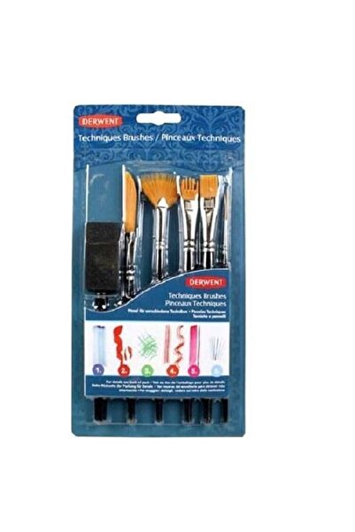 Derwent Brush Techniques Short Handle Artist Brushes