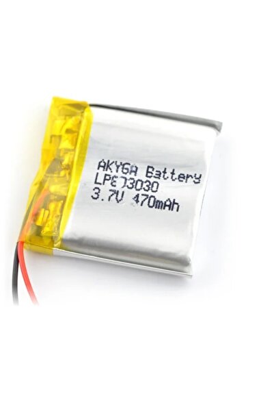 Akyga Συσσωρευτής λιθίου πολυμερούς 06049 470mAh 1S 3.7V καλώδιο 50mm 30x30x6...