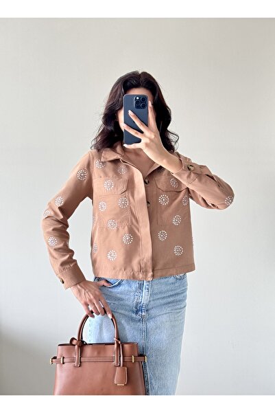 LOCH BUTİK Дамско яке от кафява кожа