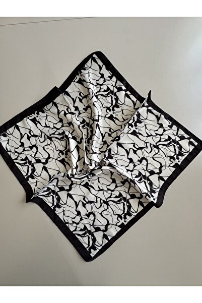 LUXSTONE Μαύρο και άσπρο μαντήλι μπαντάνα