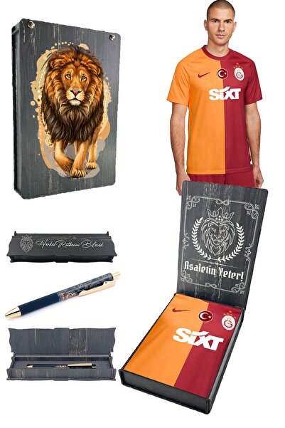 Galatasaray طقم هدايا أصلي مكون من 23-24 قطعة من قلم 5 ستارز + قلم هايبرد، هدية مميزة