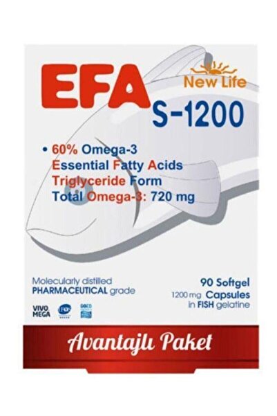 New Life Efa S-1200 Omega-3 90 Kapsül