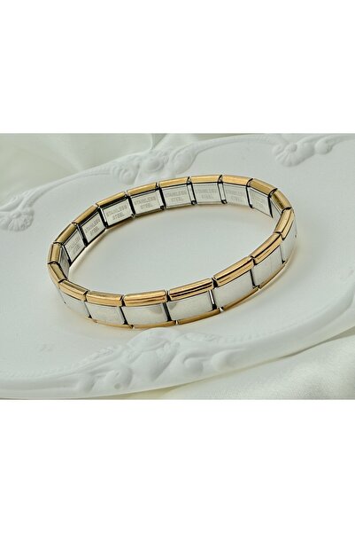 Snartun Gold & Silver Color Italian Steel Bracelet