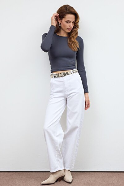 SHERIN Βασικό κορμάκι Anthracite Crew Neck