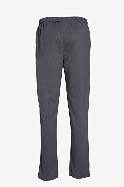 birizmoda Two-Thread Wide-Leg Sweatpants with Pocket Details - Smoked
