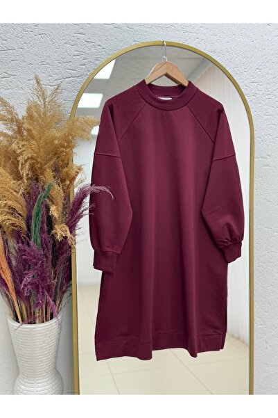 BENAHOLL سترة طويلة بتفاصيل خياطة من كاريسا - EU3072 لون أحمر داكن