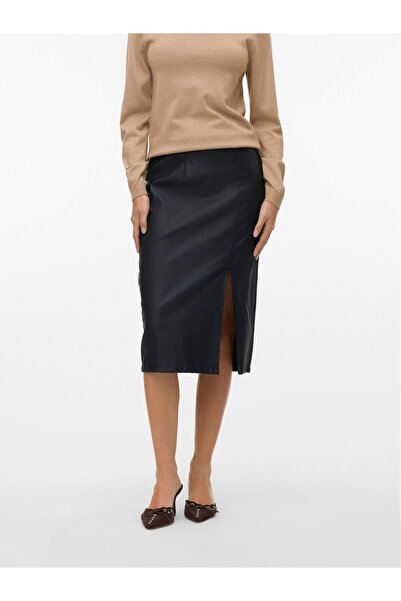 Vero Moda Rock VMBAABA Hohe Taille Langer Rock