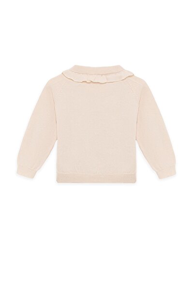 Layette Baby Girl Ecru Knitwear Set