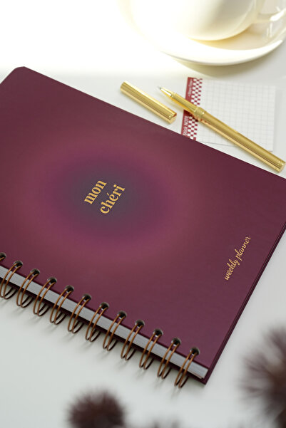 Matt Notebook 2026 Yılı B5 Haftalık Ajanda Spiralli 17x24 cm - 12 Aylık