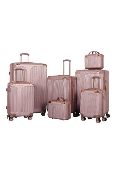 AVIATOR طقم شنط سفر دبش عرايس 7 قطع بسحاب متين - كفرات مزدوجة 360 درجة