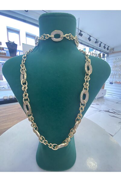 Ezgdesign XUPING 14K KAPLAMA KOLYE BİLEKLİK SET