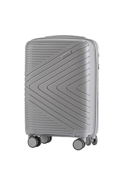 wings Cabin Trolley DQ181/05, Polypropylene, TSA Lock, 4 Double Wheels, 55 cm, Grey