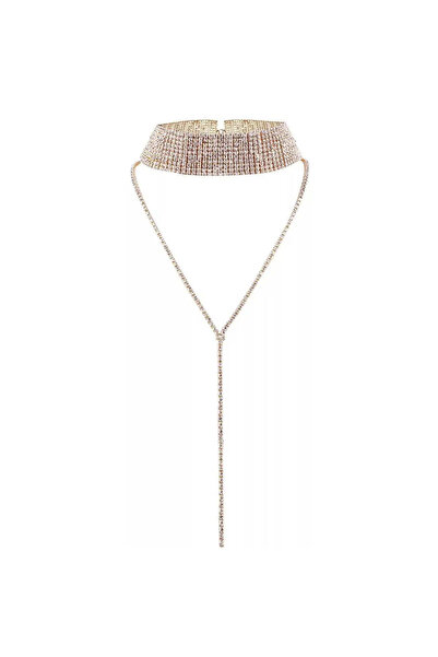 Glamadea Colier Choker Lolly, Stralucitor, Cristale