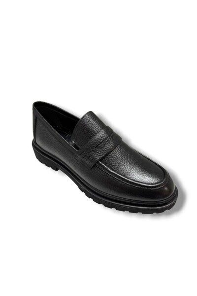 Cakgo 041-26 Genuine Leather Anatomical Rubber Sole Casual Men's Shoes