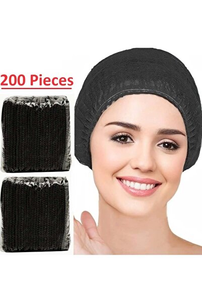 YASHFEEN 200 Piece Disposable Surgical Caps, Hair Net Elastic Dust Cap for Food Service Kitchen Head