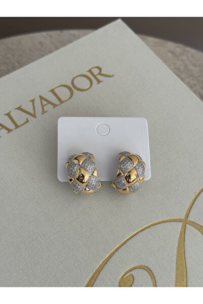 LUXSTONE Hoop Model Gold Earrings