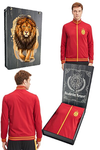 Galatasaray Orijinal Lisanslı Sarı Kırmızı 5 Yıldızlı Sweat Gs Aslan Baskılı Hediyelik Ah