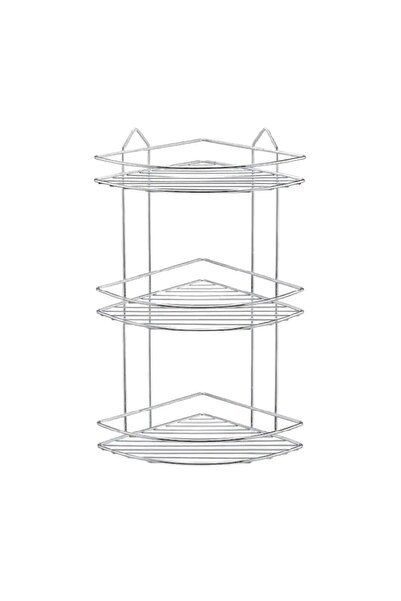 Raki Coltar pentru baie cu 3 nivele 22x28xh52cm cromat