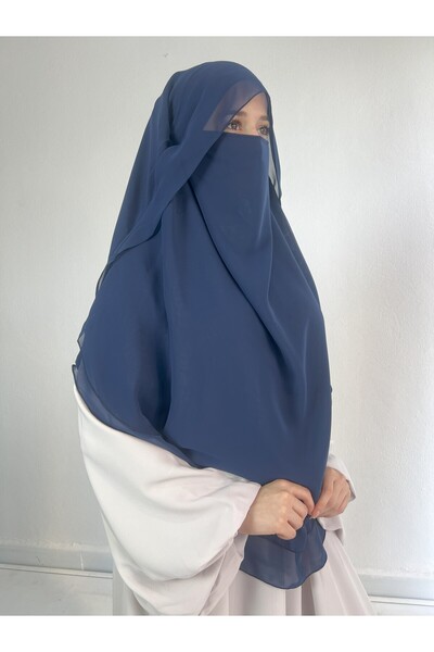 MERVERA وشاح شيفون كبير الحجم جاهز للارتداء مع أربطة