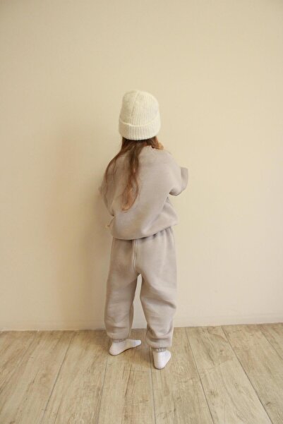 Oh La La Koala For Little Ones Taş Rengi Dağ Nakışlı Çocuk Alt Üst Takım