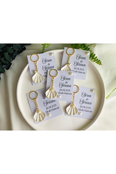 Nikah Sekeri Dunyasii 20 Adet Deniz Kabuğu Anahtarlık Nikah Şekeri, Doğum, Sü...