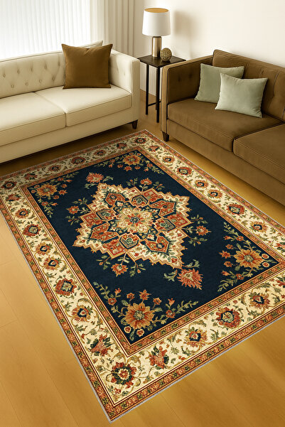 Rugs Modern Halı MOSSO Παραδοσιακό Μοτίβο με Σχέδια, Υφαντή Βάση, Vintage Δια...