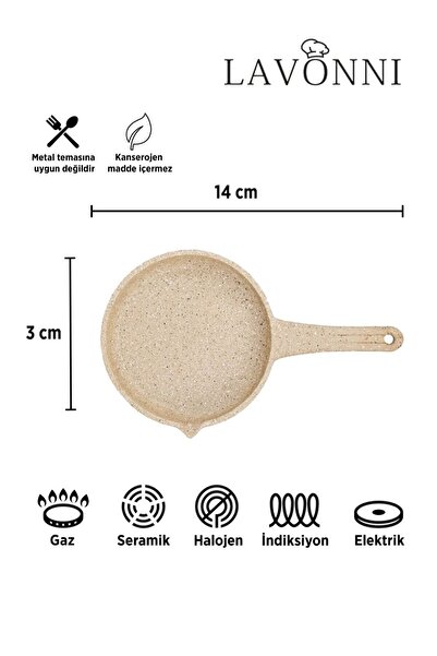 LAVONNI 5 Piece Cast Iron Mini Pot Set (14 cm)