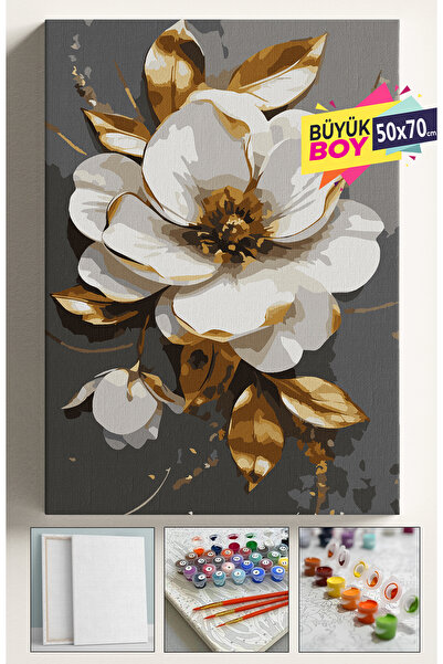 Genel Markalar Sayılarla Boyama Seti Numaralı Tuval Fırça Boya Dahil Kasnaklı...