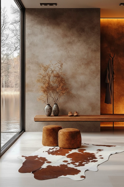 Nuance Atelier Hakiki Dana Derisi Post Halı – Lüks ve Doğal Dekorasyon, Şık v...