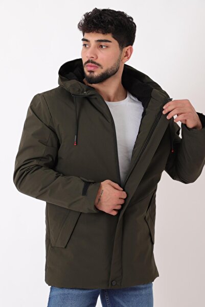 Stilkombin Χειμερινό παλτό με υφασμάτινο σχέδιο αθλητικού τύπου PLDP 3013_50458