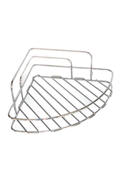 Raki Etajera coltar cromata baie cu 1 nivel