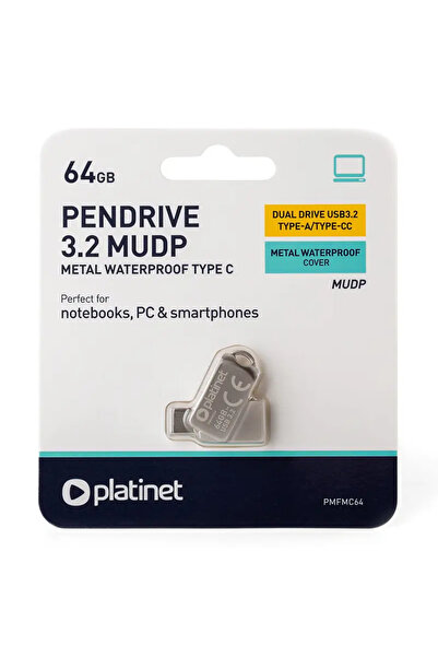 Platinet Unitate flash PMFMC64 USB-C 3.2 64GB