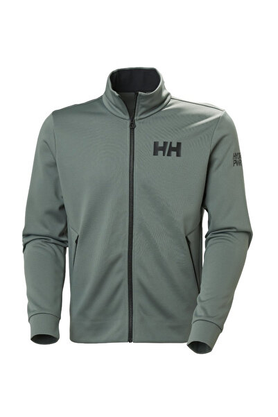 Helly Hansen Men's HP Fleece Jacket 2.0 - Lightweight Green Windproof Thermal Protection, Size S