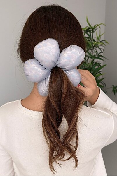 TAKIŞTIR Gray Color Daisy Figured Simit Buckle