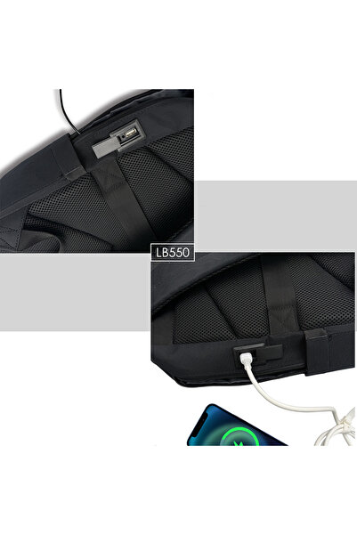 Lenyes Lb550 Voyagers Series 1200D Waterproof Travel Backpack Black