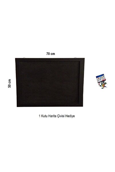 Scribo Mantar Pano 50x70 cm Siyah Çerçeve Siyah Zemin