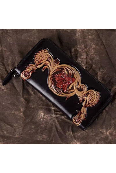 Mychicbeautybag Exclusive women's wallet made of high-quality leather Queen's lily