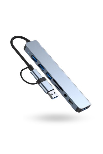 ForWhat Usbc-8Hub Converter for Office Home Office Devices