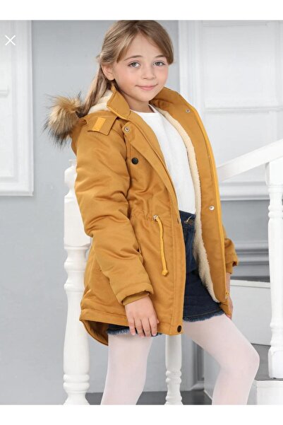 Asortix معطف طويل للفتيات مقاوم للماء مع غطاء رأس قابل للإزالة وبطانة من الفر...