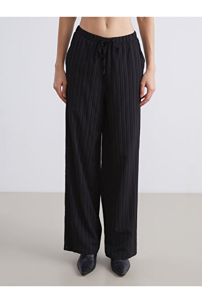 LC Waikiki Women's Linen Blended Pants with Elastic Waist