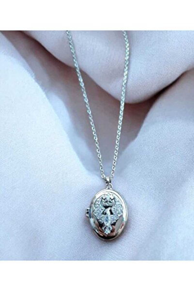 pure age Openable Zircon Stone Necklace with Phoenix Figure