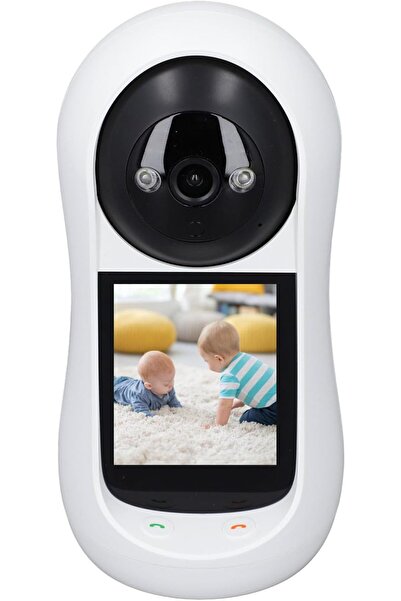 Generic 2MP Smart Wi-Fi Baby Monitor 2.8" Screen Video Calling 2-Way Intercom Security Cam