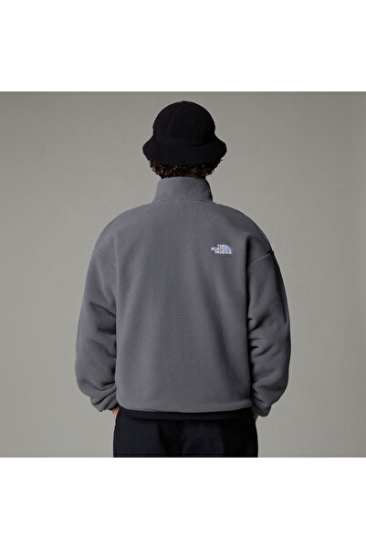 THE NORTH FACE Men's Yumiori Black/Dark Gray Double-Sided Fleece Coat