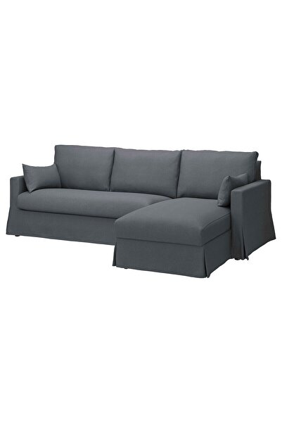 hobiurun 2'li kanepe ve uzanma koltuğu, gransel gri, sağ